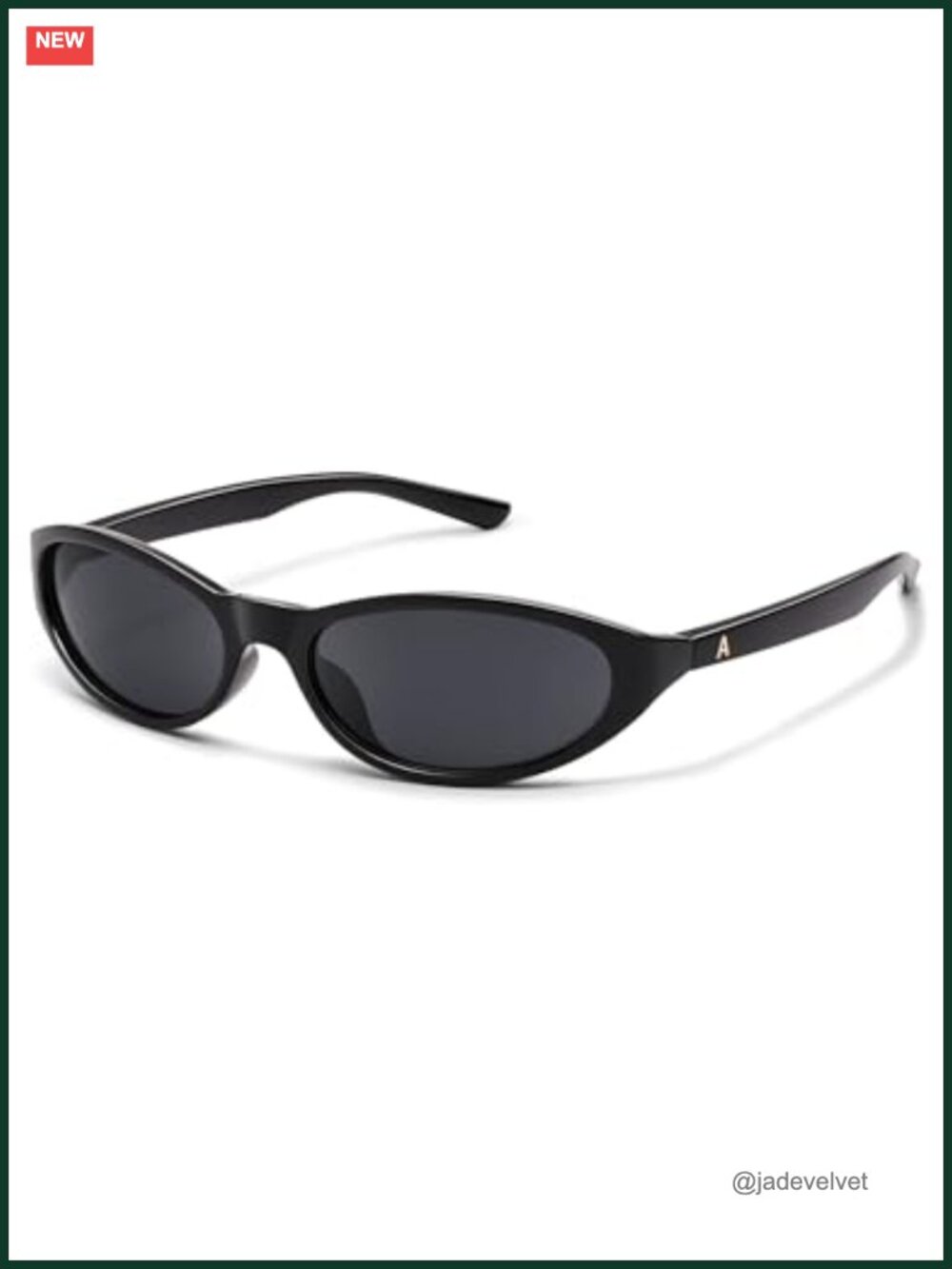 Retro Y2K Oval Wrap Around Sunglasses UV400 Full Frame Women